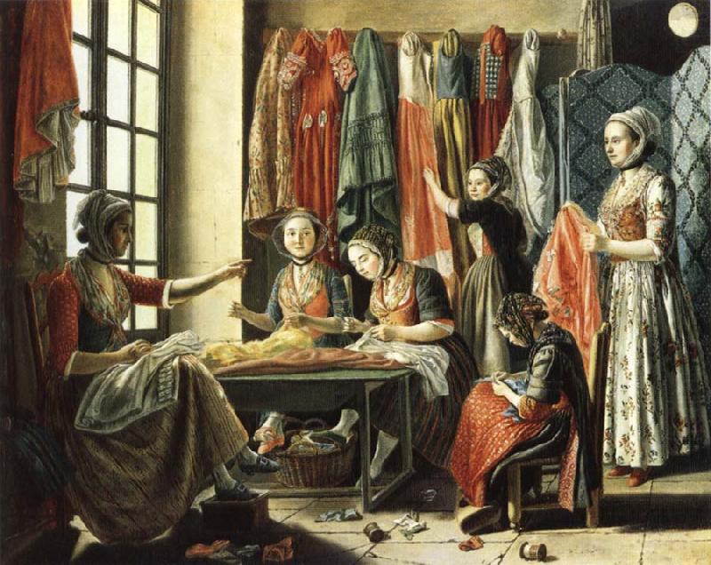 unknow artist Dressmaker's Shop in Arles china oil painting image